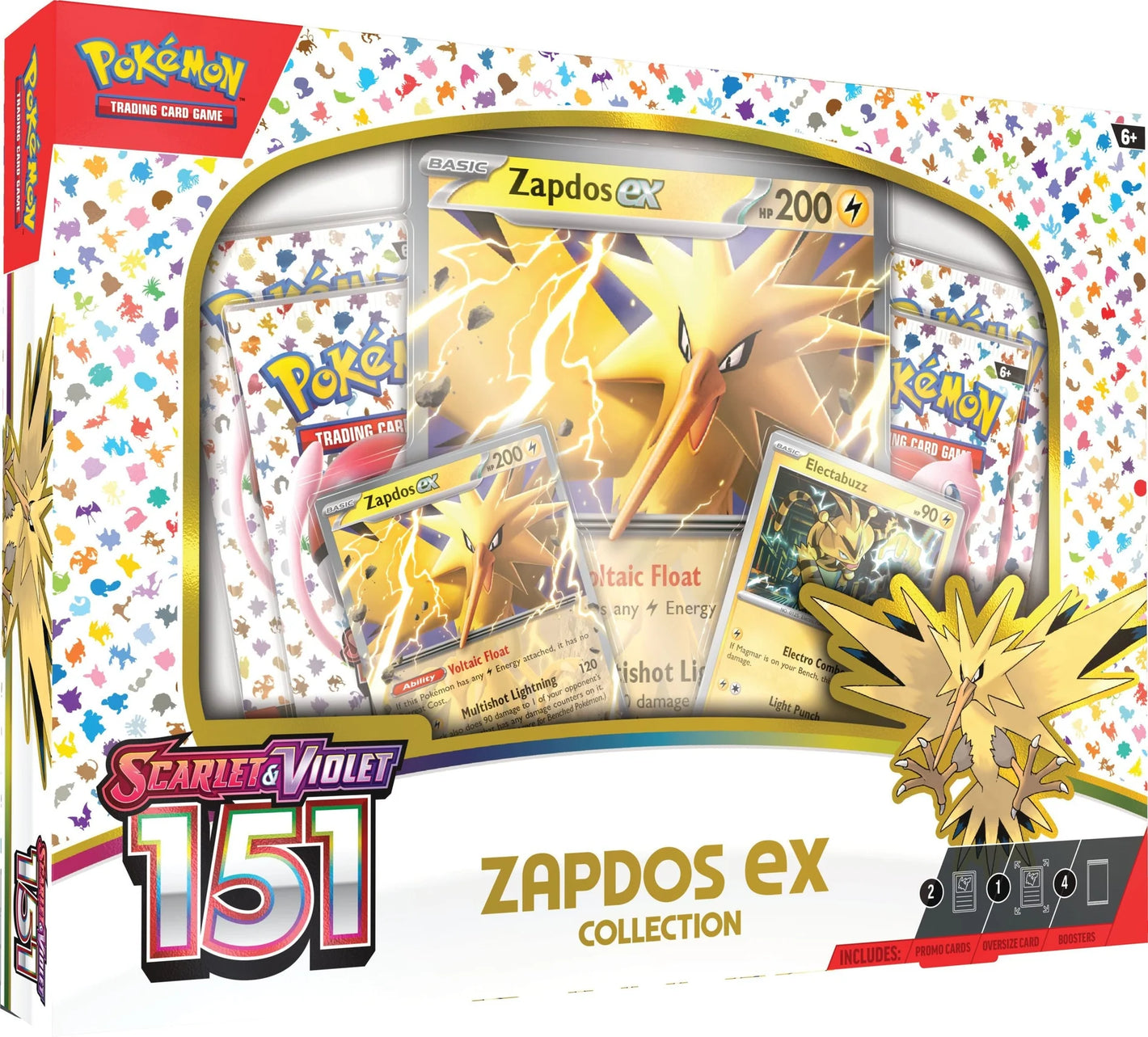 Pokemon Scarlet & Violet 151 Zapdos Ex Collection Box