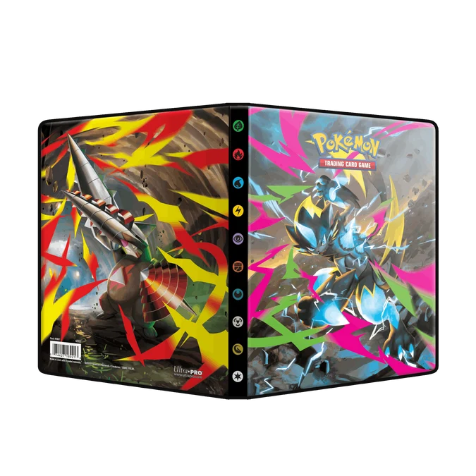 Ultra Pro Pokemon Pitch Black 4- Pocket Portfolio Binder