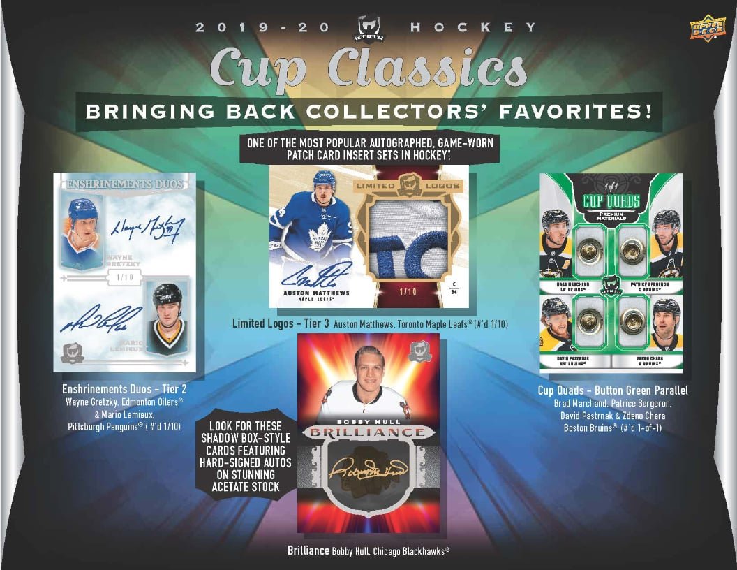2019 - 20 Upper Deck The Cup Hockey Hobby Box - Cartes Sportives Rive Sud