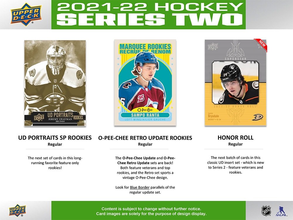2021-22 Upper Deck Series 2 Hockey Blaster Box - Cartes Sportives Rive Sud