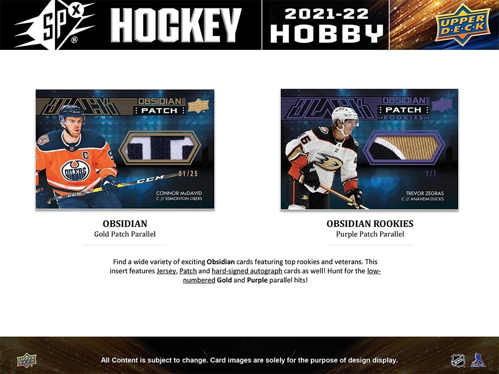2021-22 Upper Deck SPX Hockey Hobby Box - Cartes Sportives Rive Sud