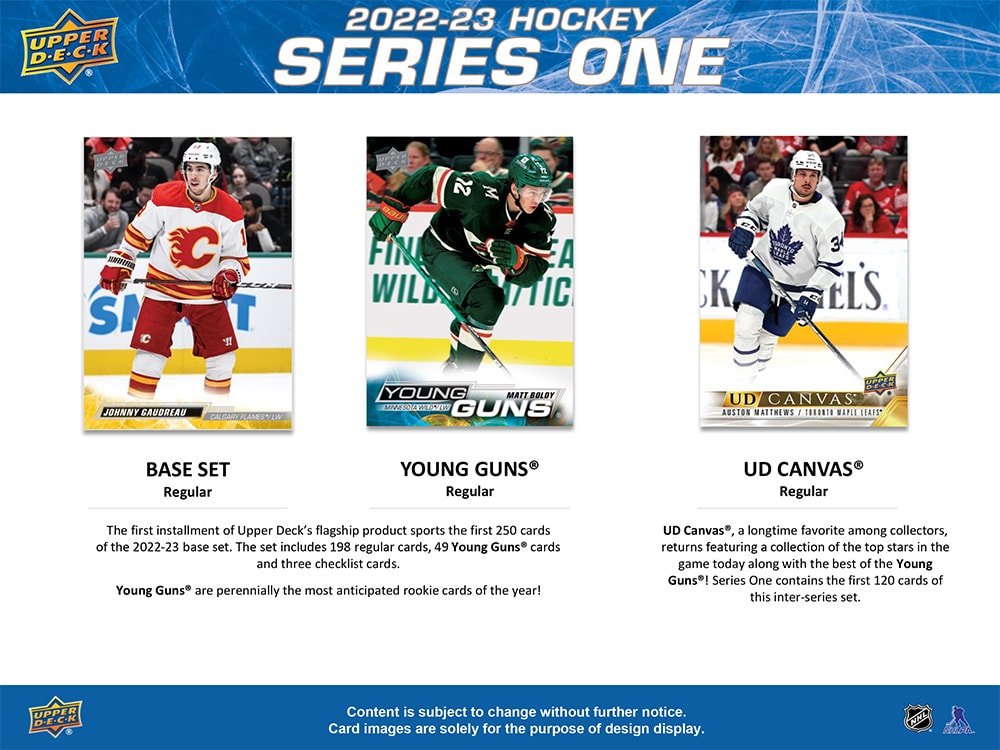 2022-23 Upper Deck Series 1 Hockey Blaster Box - Cartes Sportives Rive Sud