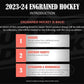 2023 - 24 Upper Deck Engrained Hockey Hobby Box (Pre - Order) - Cartes Sportives Rive Sud