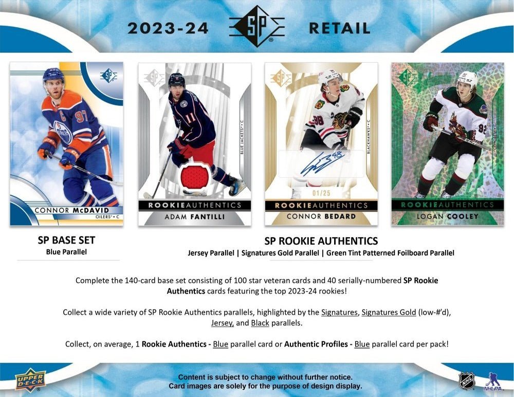 2023 - 24 Upper Deck SP Hockey Blaster Box - Cartes Sportives Rive Sud