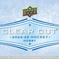 2024 - 25 Upper Deck Clear Cut Hockey Hobby Box (Pre - Order) - Cartes Sportives Rive Sud