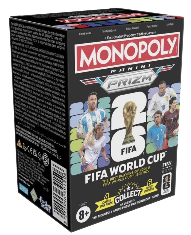 2026 Panini Prizm Monopoly FIFA World Cup Soccer Blaster Box