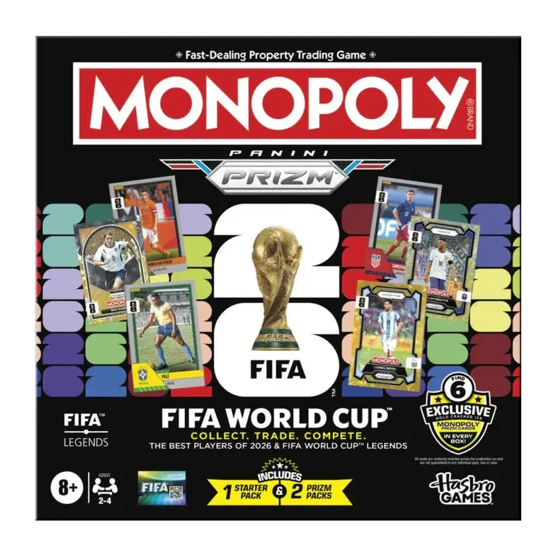 2026 Panini Prizm FIFA World Cup Soccer Monopoly Game