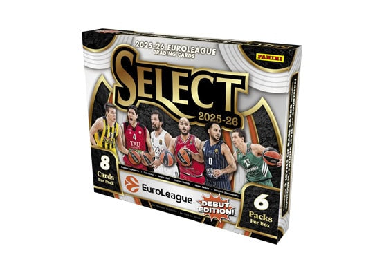 2025-26 Panini Select Euroleague Basketball Hobby Box