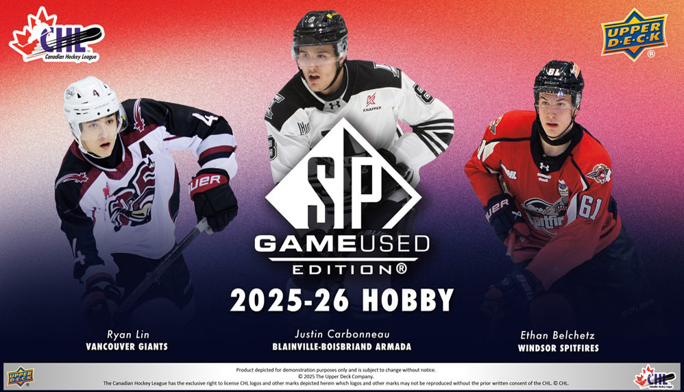 2025-26 Upper Deck CHL SP Game Used Hockey Hobby Box (Pre-Order)