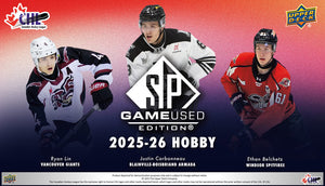 2025-26 Upper Deck CHL SP Game Used Hockey Hobby Box (Pre-Order)