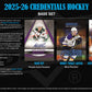 2025-26 Upper Deck Credentials Hockey Hobby Box