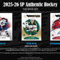2025-26 Upper Deck SP Authentic Hockey Hobby Box (Pre-Order)