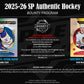 2025-26 Upper Deck SP Authentic Hockey Hobby Box (Pre-Order)