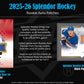 2025-26 Upper Deck Splendor Hockey Hobby Box (Pre-Order)