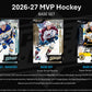 2026-27 Upper Deck MVP Hockey Hobby Box