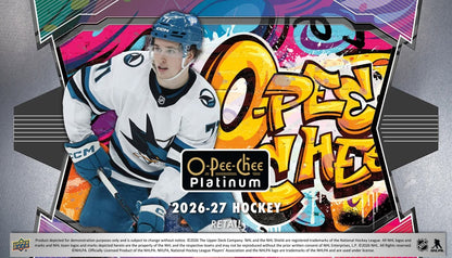 2026-27 O-Pee-Chee Platinum Hockey Blaster Box (Pre-Order)