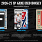 2026-27 Upper Deck SP Game Used Hockey Hobby Box (Pre-Order)