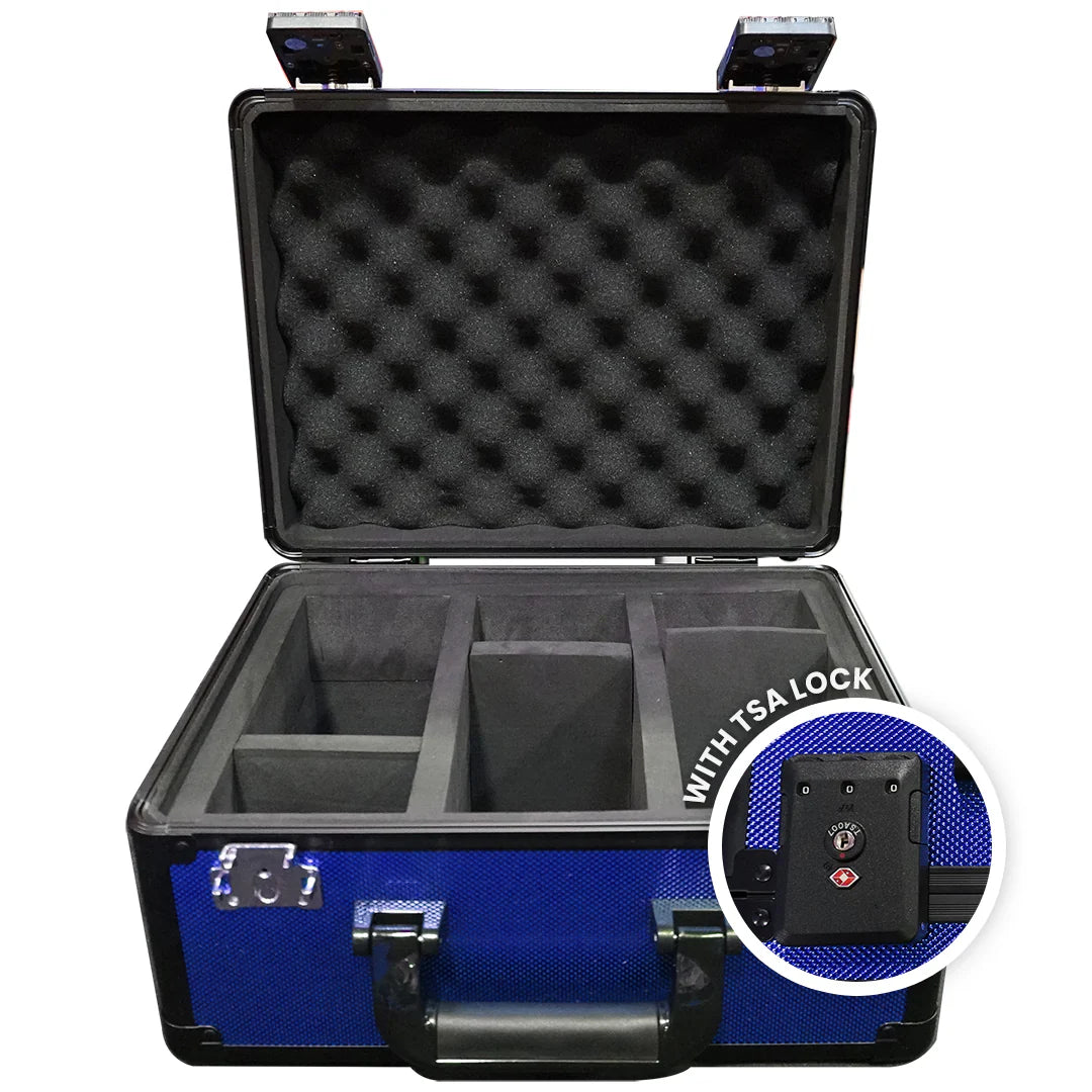 Evo Retro 3 Row Case 90 Slabs With Lock System- Blue