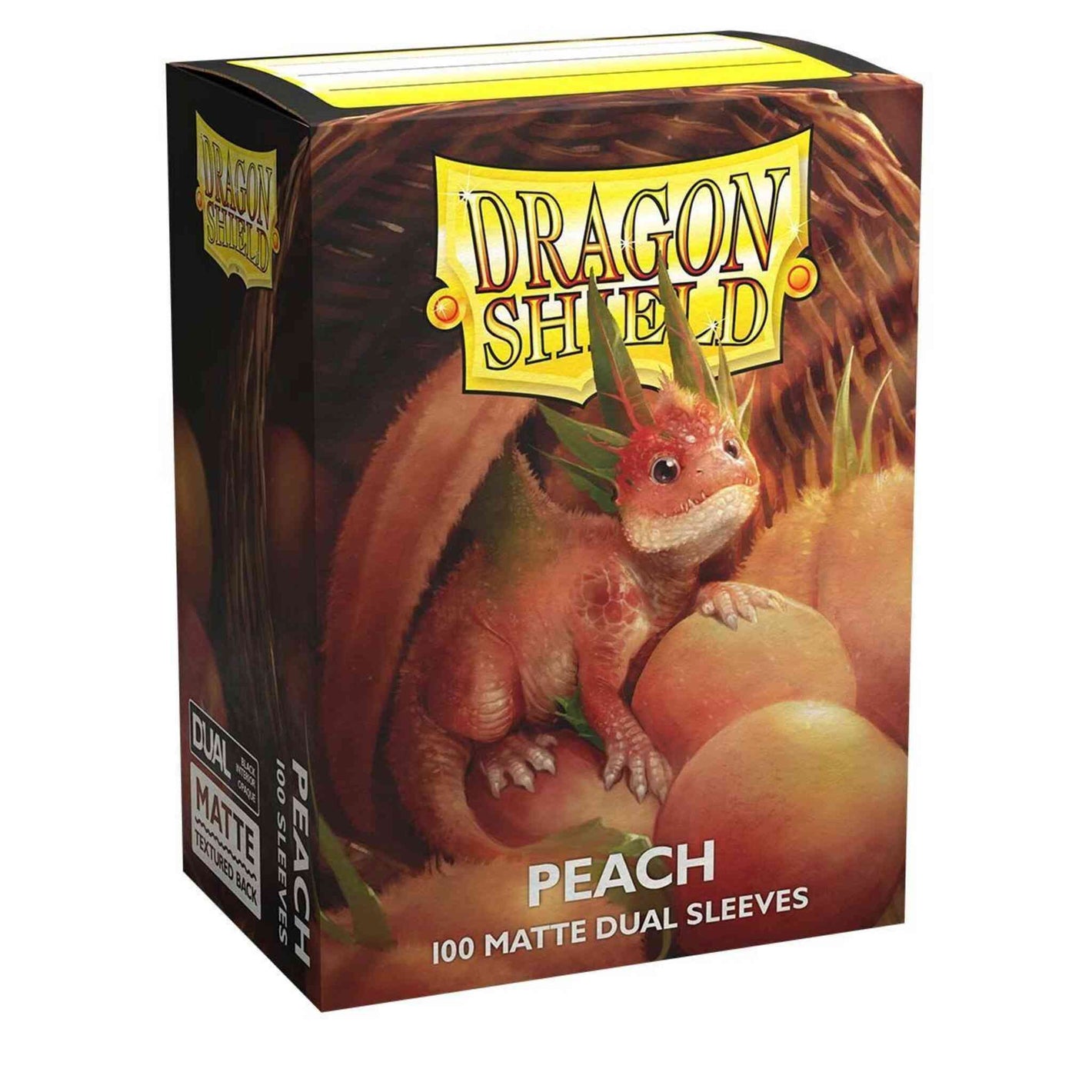 Dragon Shield 100ct Standard Size Dual Sleeves Peach