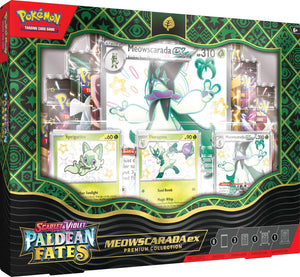 Pokemon Scarlet & Violet Paldean Fates Meowscarada Ex Premium Collection Box