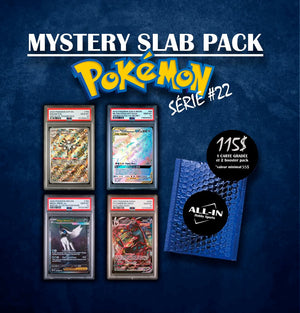 PACK MYSTÈRE DE CARTES GRADÉES POKÉMON SÉRIE #22