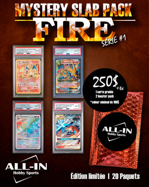 MYSTERY POKEMON SLAB PACK FIRE SERIES #1
