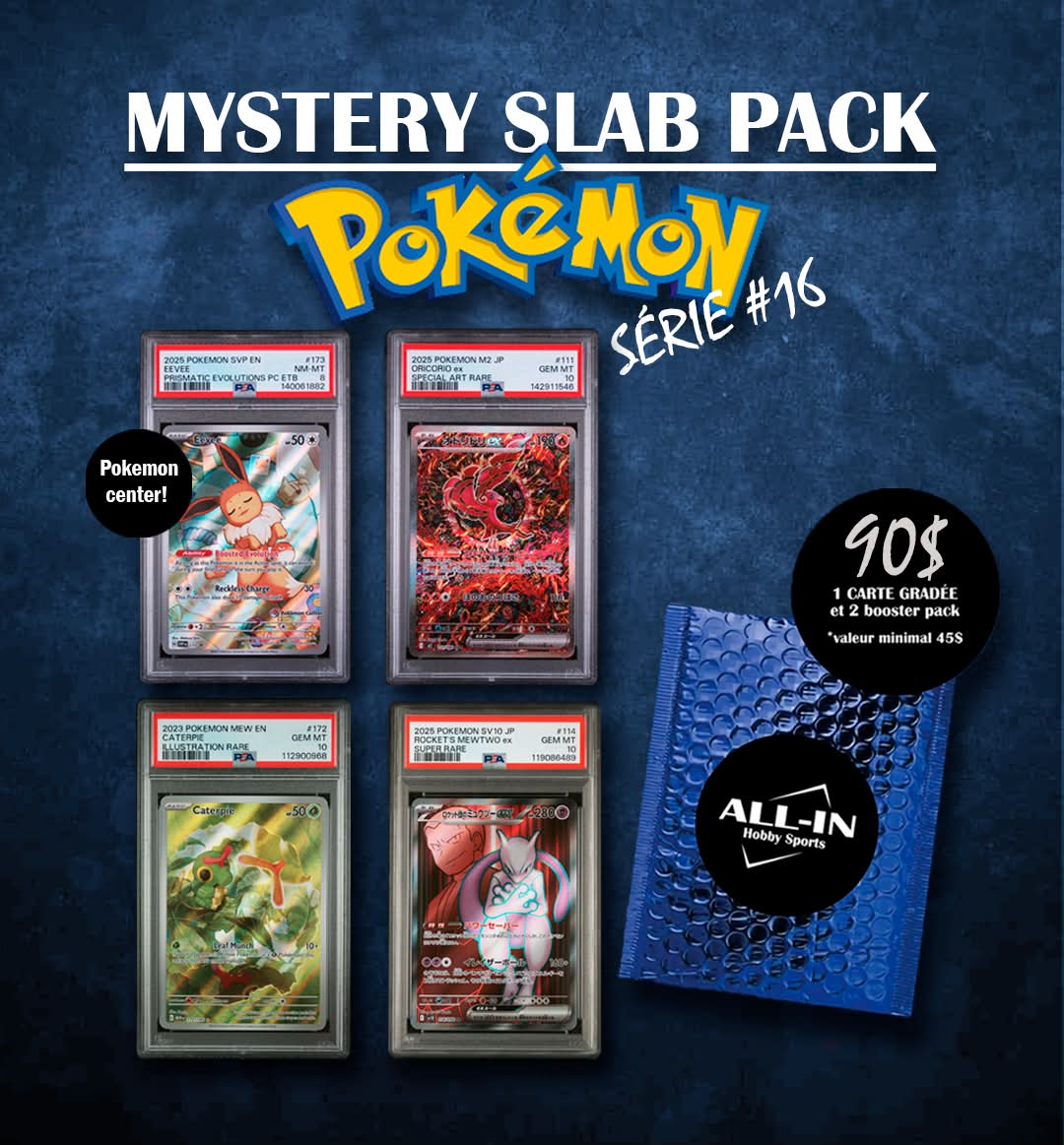 MYSTERY POKEMON SLAB PACK SERIES #16