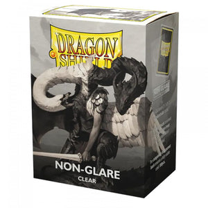 Dragon Shield 100ct Standard Size Sleeves Matte Clear Non Glare
