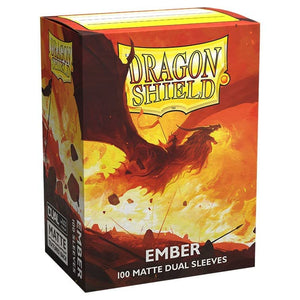Dragon Shield 100ct Standard Size Dual Sleeves Ember