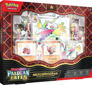 Pokemon Scarlet & Violet Paldean Fates Skeledirge Ex Premium Collection Box