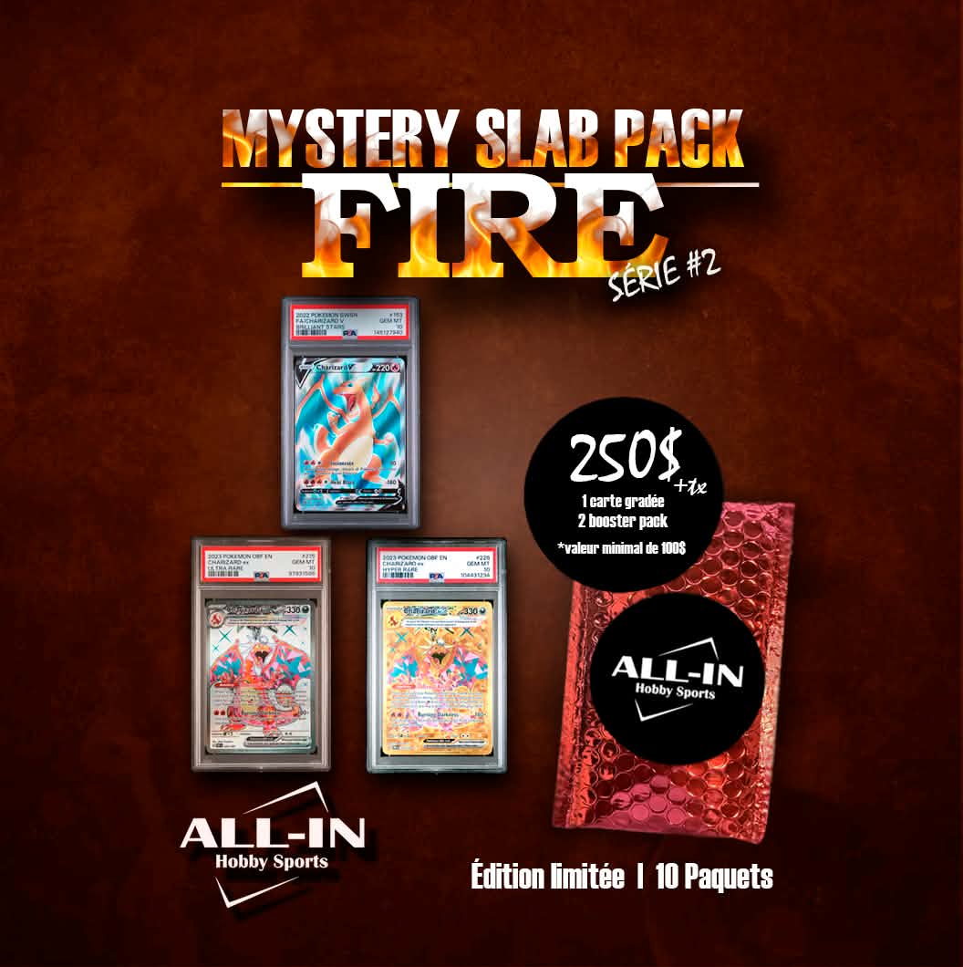 MYSTERY POKEMON SLAB PACK FIRE SERIES #2
