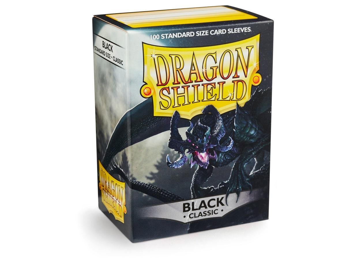 Dragon Shield 100ct Standard Size Sleeves Black Classic