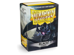 Dragon Shield 100ct Standard Size Sleeves Black Classic