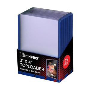 Ultra Pro 3X4 Top Loader 25ct Regular 35pt-Blue Border