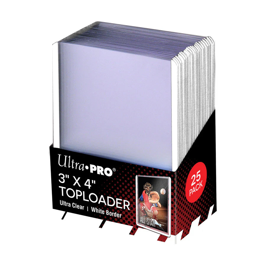 Ultra Pro 3X4 Top Loader 25ct Regular 35pt-White Border