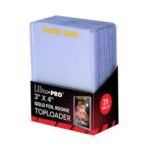 Ultra Pro 3X4 Top Loader 25ct Rookie Gold 35pt