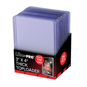 Ultra Pro 3X4 Top Loader 25ct Thick 55pt