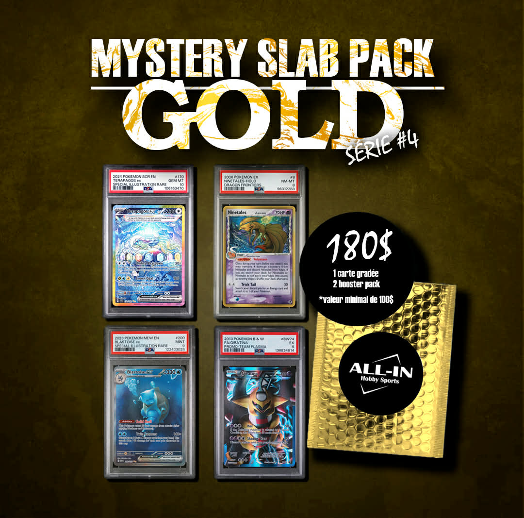 MYSTERY POKEMON SLAB PACK GOLD SERIES #4
