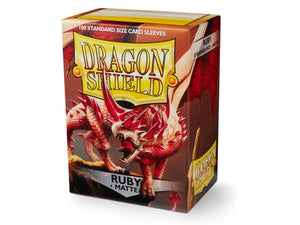 Dragon Shield 100ct Standard Size Sleeves Ruby Matte
