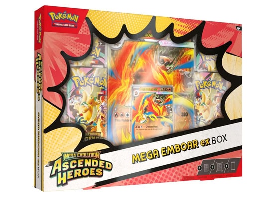 Pokemon Mega Evolution Ascended Heroes Mega Emboar Ex Box (Pre-Order)