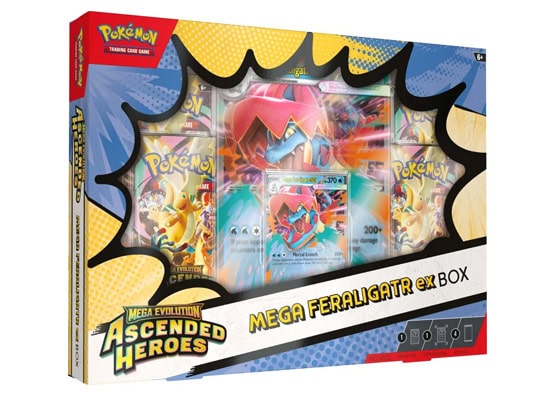 Pokemon Mega Evolution Ascended Heroes Mega Feraligatr Ex Box (Pre-Order)