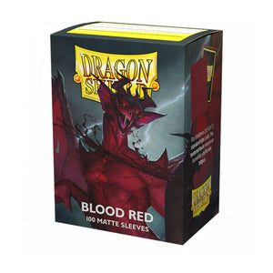 Dragon Shield 100ct Standard Size Sleeves Matte Blood Red