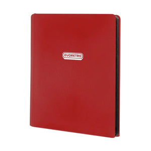 Evo Retro 9 Pocket Binder With Zipper - Red