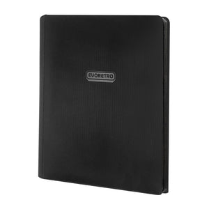 Evo Retro 9 Pocket Binder With Zipper - Black