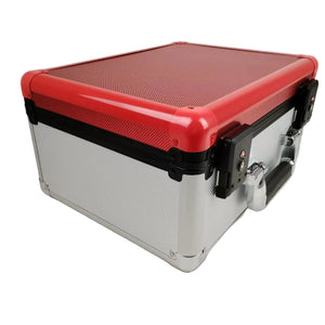 Evo retro 3 Row Case 90 Slabs With Lock System- Red/Silver