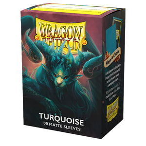 Dragon Shield 100ct Standard Size Sleeves Turquoise Matte