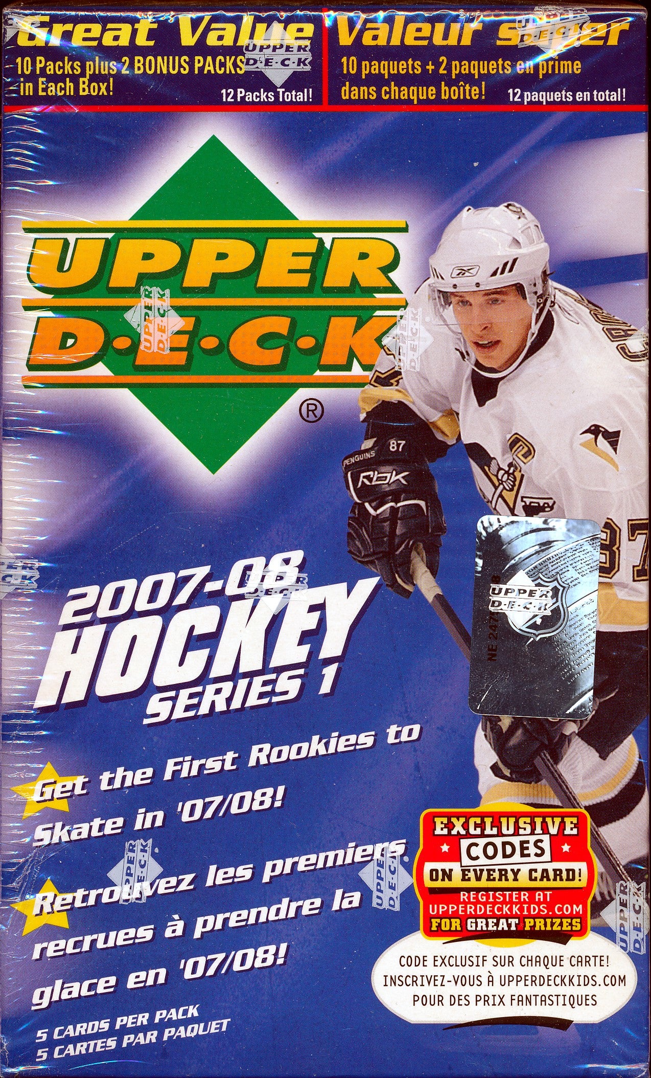 2007-08 Upper Deck Series 1 Hockey Blaster Box