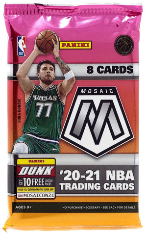 2020-21 Panini Mosaic Basketball Retail Pack