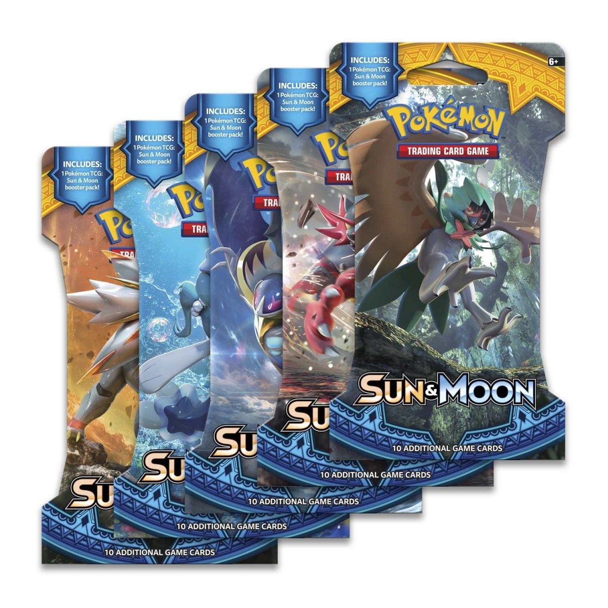 Pokemon Sun & Moon Sleeved Pack Art Set