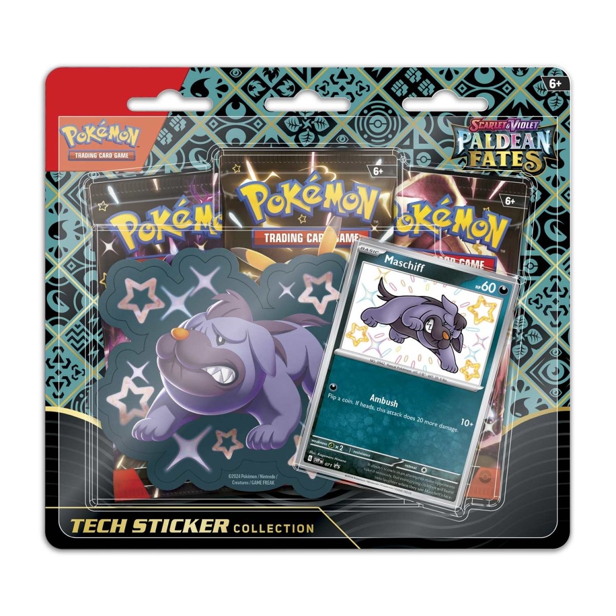 Pokemon Scarlet & Violet Paldean Fates Tech Sticker Collection